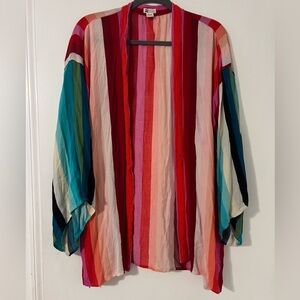 Billabong Colorful Striped Kimono Cardigan size S/M (A115)